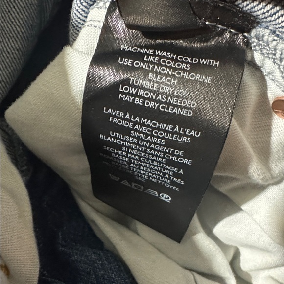 FREE PEOPLE - We the free Boyfriend Blue Jeans Size 27 - Picture 8 of 9